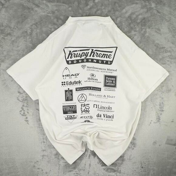 Vintage 2002 Squashworks PSA Open and Krispy Kreme Challenge White T-shirt M - Picture 2 of 5
